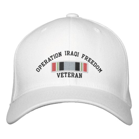 Operation Iraqi Freedom Veteran Bestickte Kappe (Vorderseite)