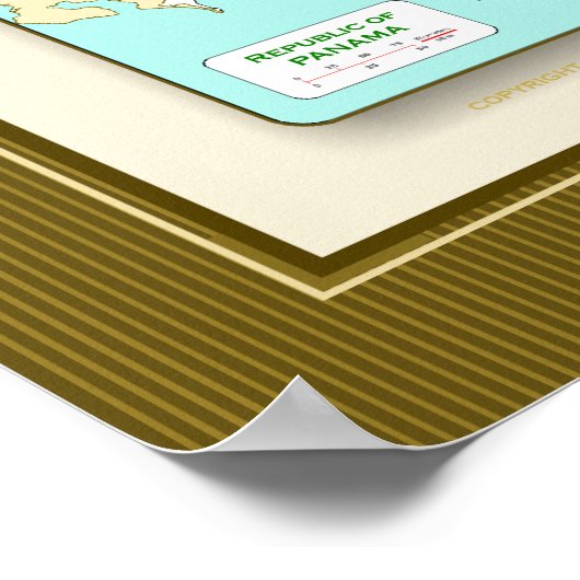 Operation Just Ursache Map Poster (Ecke)