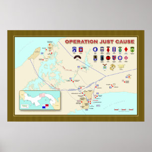 Operation Just Ursache Map Poster
