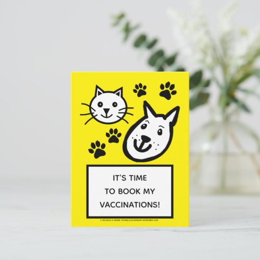 Operation Kleintierimpfstoff Erinnerung Postkarte (Stehend Vorderseite)