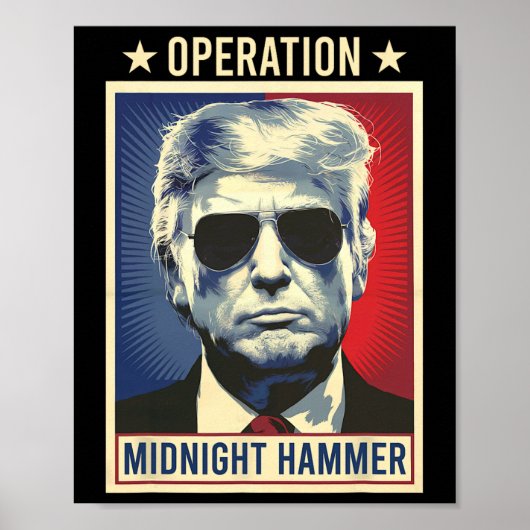 Operation Midnight Hammer Trump  Poster (Vorne)