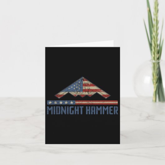 Operation Midnight Hammer - US Flag Midnight Hamm Karte (Vorderseite)