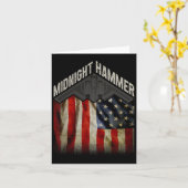 Operation Midnight Hammer - US Flag Midnight Hamm Karte (Gelbe Blume)