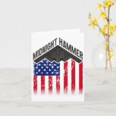 Operation Midnight Hammer - US Flag Midnight Hamm Karte (Gelbe Blume)