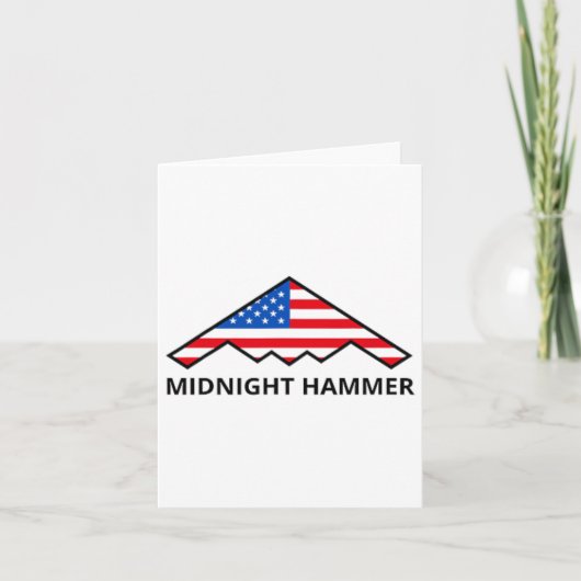 Operation Midnight Hammer Usa Flag Midnight Hammer Karte (Vorderseite)