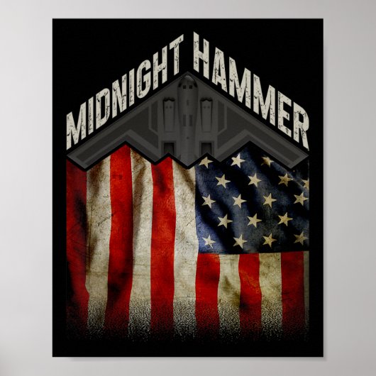 Operation Midnight Hammer - USA-Flagge Midnight Ha Poster (Vorne)