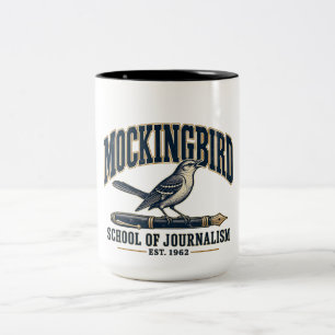 Operation Mockingbird School of Journalism Vintage Zweifarbige Tasse