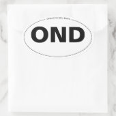 Operation New Dawn Ovaler Aufkleber (Tasche)