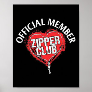 Operation Offiziell Zipper Club Mitglied Geschenk Poster
