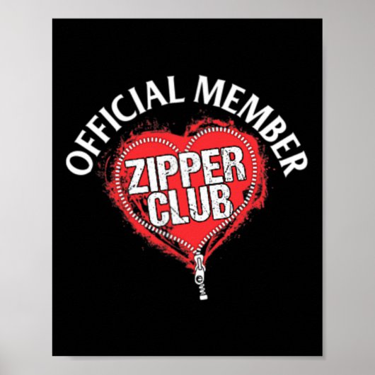 Operation Offiziell Zipper Club Mitglied Geschenk Poster (Vorne)