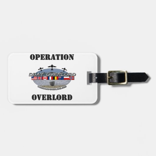 Operation Overlord 1944 Gepäckanhänger (Vorderseite horizontal)
