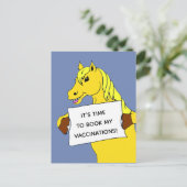 Operation Pferdeimpfung Erinnerung Postkarte (Stehend Vorderseite)