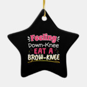 Operation Positivität Pub Niedlich Brownie Keramik Ornament (Hinten)