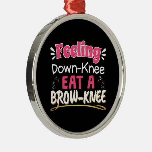 Operation Positivität Pub Niedlich Brownie Ornament Aus Metall (Rechts)