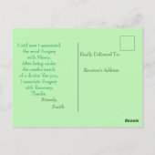 Operation Postkarte (Rückseite)