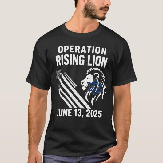 Operation Rising Lion 2025 | Militär Israel-Iran T-Shirt (Vorderseite)