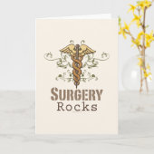 Operation Rocks Chirurg Grußkarte Karte (Gelbe Blume)