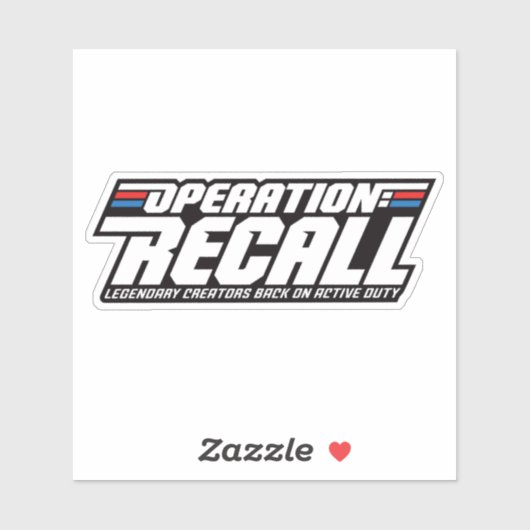 Operation: Rückrufaktoraufkleber Aufkleber (Blatt)