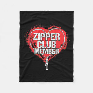 Operation Spaß Funny Zipper Club Mitglied Fleecedecke