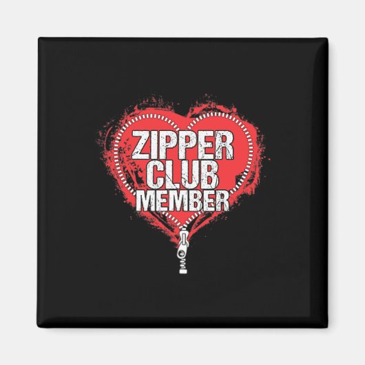 Operation Spaß Funny Zipper Club Mitglied Magnet (Vorne)