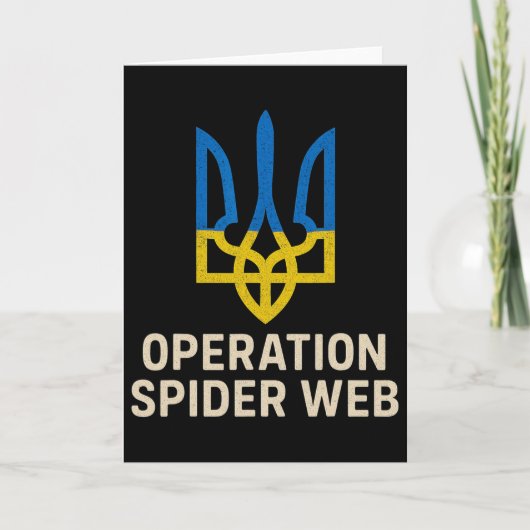 Operation Spider Web Ukraine Helden Ukrainische Tr Karte (Vorderseite)