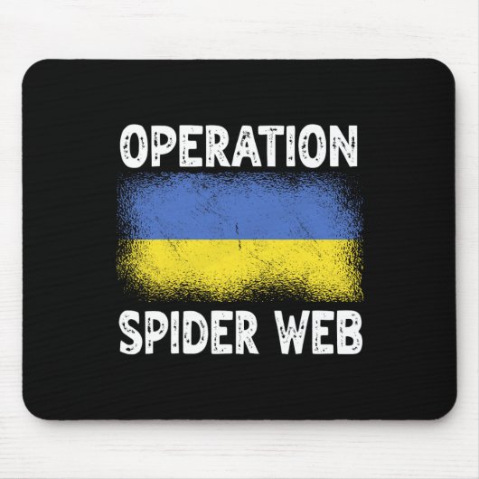 Operation Spider Web Ukraine Heroes Ukrainian Flag Mousepad (Vorne)