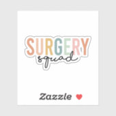 Operation Squad, Operationssaal, Krankenschwester  Aufkleber (Blatt)