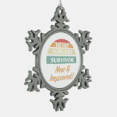 Operation Survivor Spaß Schneeflocken Zinn-Ornament (Links)