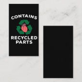 Operation Survivor Umgehung Herzstück Erholung Visitenkarte (Vorne/Hinten)