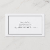 Operation- und Verjüngungszentrum aus Kunststoff Visitenkarte (Rückseite)