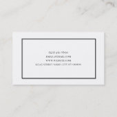 Operation- und Verjüngungszentrum aus Kunststoff Visitenkarte (Rückseite)