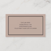 Operation- und Verjüngungszentrum aus Kunststoff Visitenkarte (Rückseite)