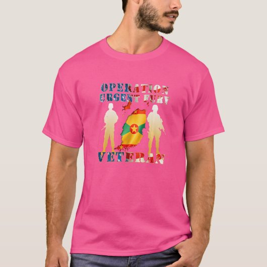 Operation Urgent Fury Combat Veteran Grenada T-Shirt (Vorderseite)