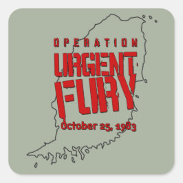 Operation Urgent Fury Quadratischer Aufkleber