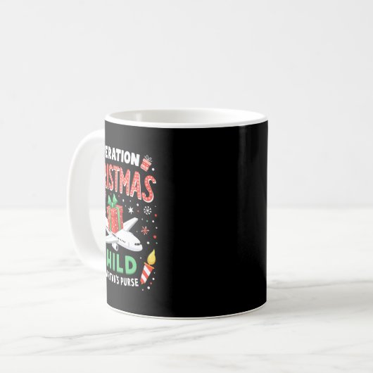 Operation Weihnachtskind Funny Family Matching Xm Kaffeetasse (Vorderseite Links)
