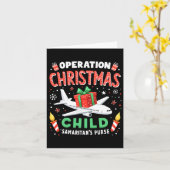 Operation Weihnachtskind Funny Family Matching Xm Karte (Gelbe Blume)