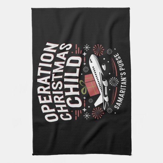 Operation Weihnachtskindersonnenfamilie Matching Geschirrtuch (Vertikal)