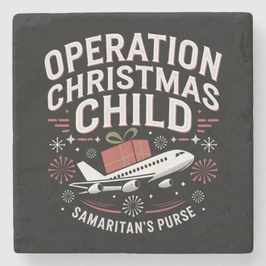 Operation Weihnachtskindersonnenfamilie Matching Steinuntersetzer (Vorderseite)