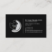 Operation zum Einnehmen, Implantationszentrum, Max Visitenkarte (Rückseite)