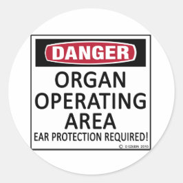 Operationelles Organ Runder Aufkleber