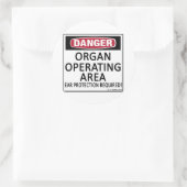 Operationelles Organ Runder Aufkleber (Tasche)