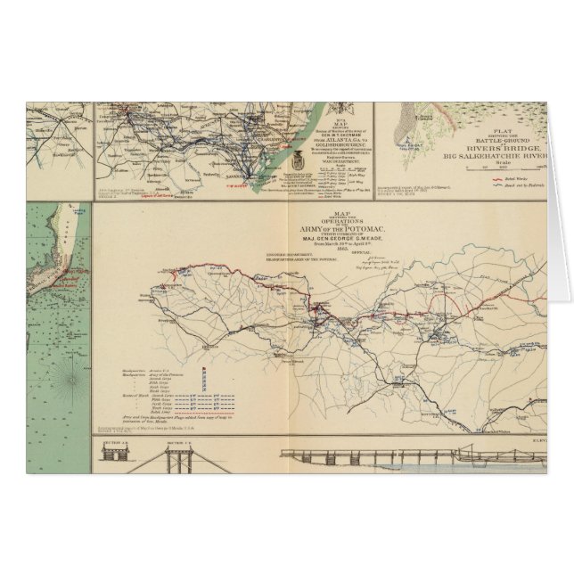 Operationen der Potomac-Armee (Vorderseite (Horizontal))