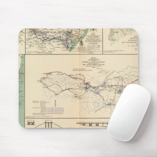 Operationen der Potomac-Armee Mousepad (Mit Mouse)
