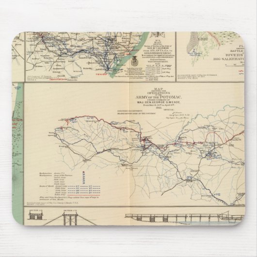 Operationen der Potomac-Armee Mousepad (Vorne)