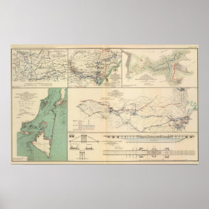 Operationen der Potomac-Armee Poster