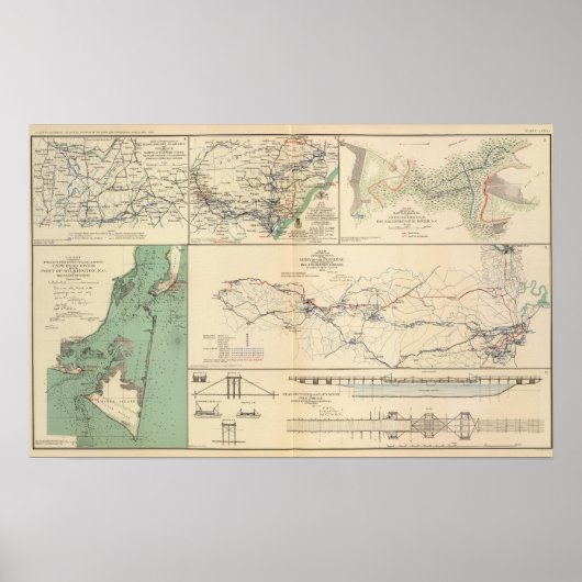 Operationen der Potomac-Armee Poster (Vorne)