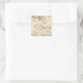 Operationen der Potomac-Armee Quadratischer Aufkleber (Tasche)