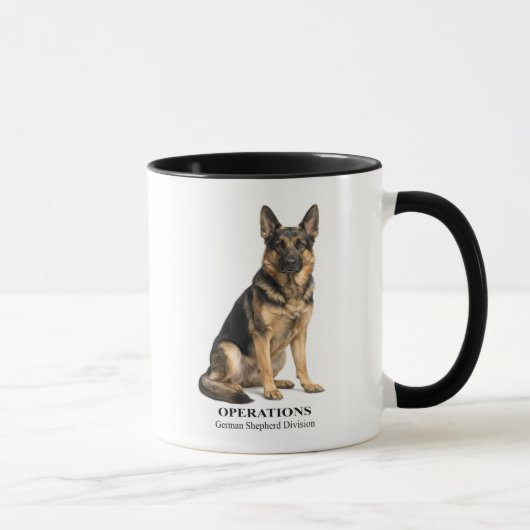 Operations Deutscher Schäferhund Tasse (Rechts)
