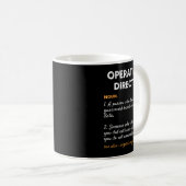 Operations Director Profession Funny Dictionary De Kaffeetasse (VorderseiteRechts)