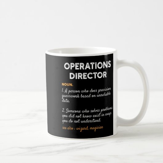 Operations Director Profession Funny Dictionary De Kaffeetasse (Rechts)